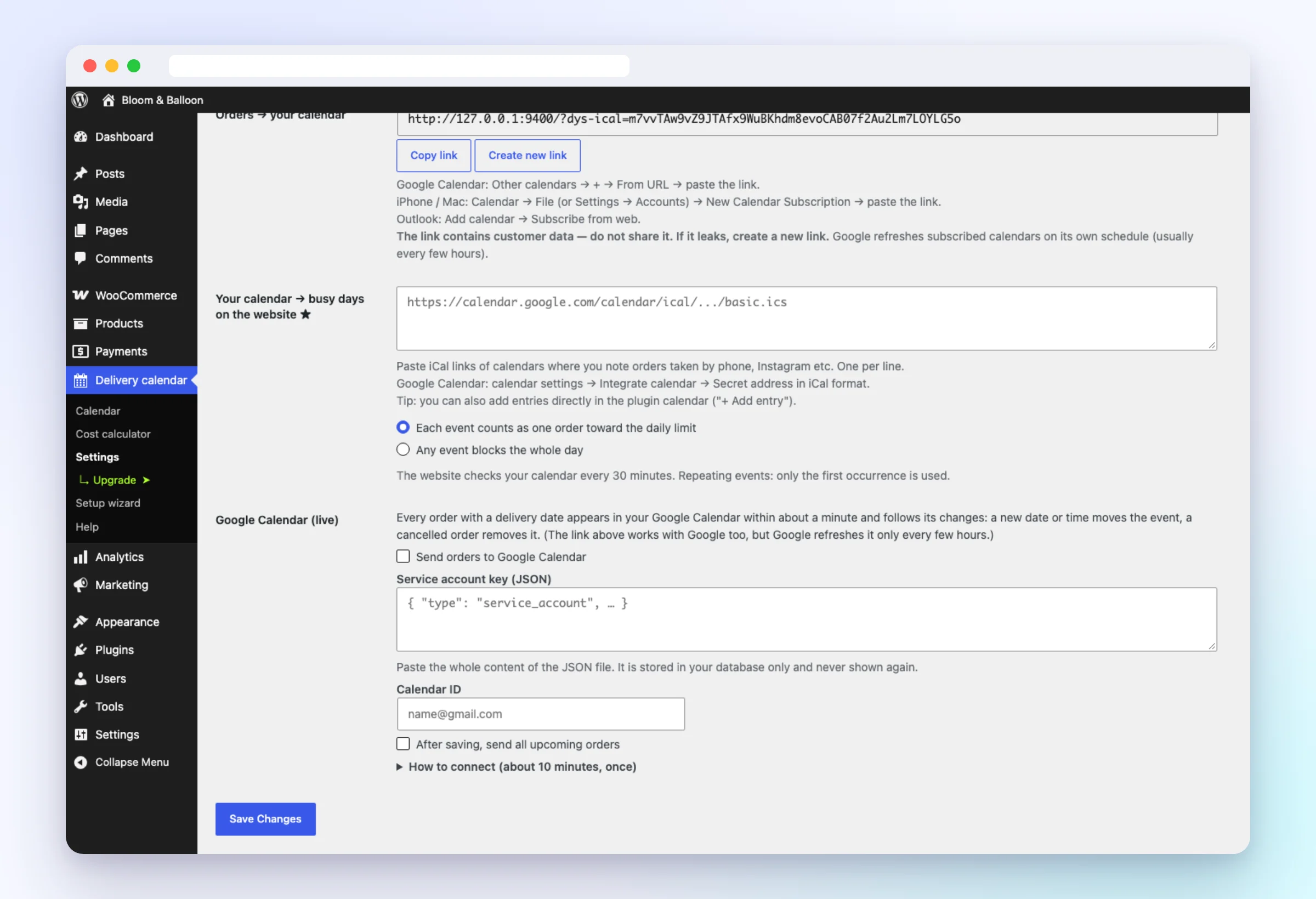 google calendar